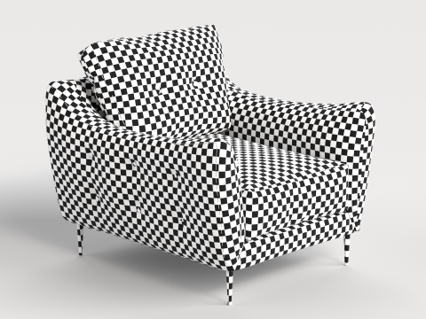 Chair 8 Leather Armchair Sofa 3D Modell
