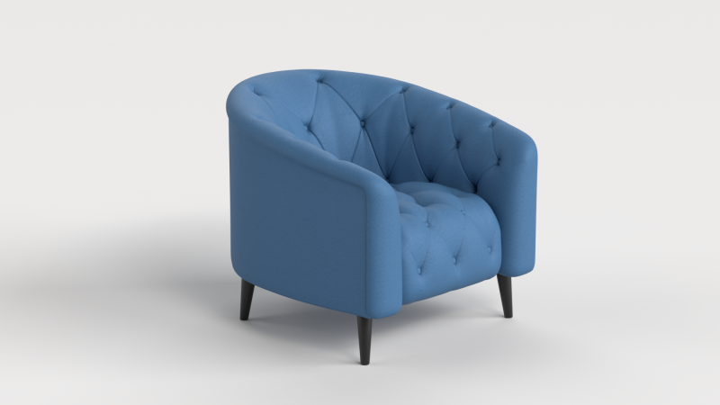 Chair 9 Armchair Sofa Chesterfield 3D Model .c4d .max .obj .3ds .fbx .stl .blend 