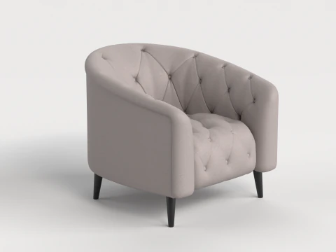 Chair 9 Armchair Sofa Chesterfield 3D Model