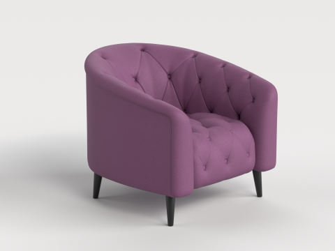 Chair 9 Armchair Sofa Chesterfield 3D Model