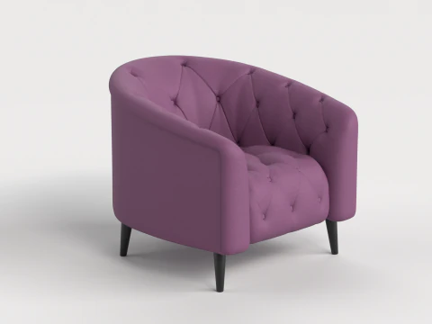 Chair 9 Armchair Sofa Chesterfield 3D Model