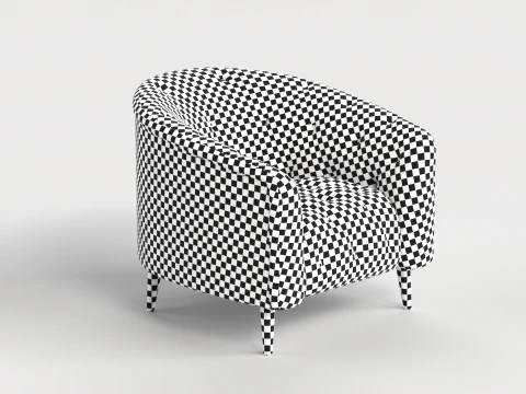 Chair 9 Armchair Sofa Chesterfield 3D Model