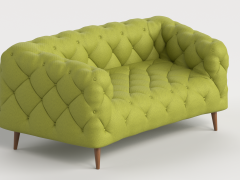 Sofa 3 Multicolor Chesterfield Sofa 3Dモデル