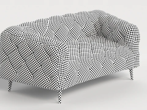 Sofa 3 Multicolor Chesterfield Sofa 3D Model