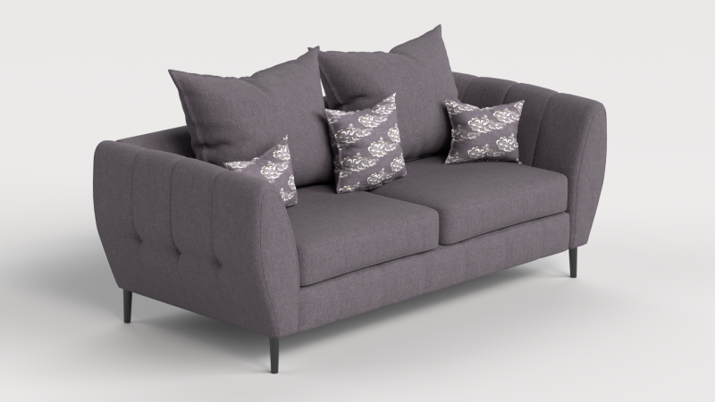 Sofa 4 Multicolor Two-Seater Sofa with 5 pillows Model 3D .c4d .max .obj .3ds .fbx .stl .blend 