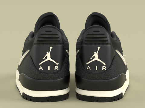 Air Legacy 312 Low black Phantom 3D 모델