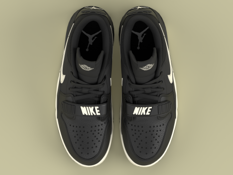 Air Legacy 312 Low black Phantom 3D 모델