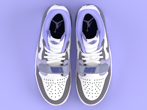 Ai Legacy 312 Low Purple Comet 3D 모델