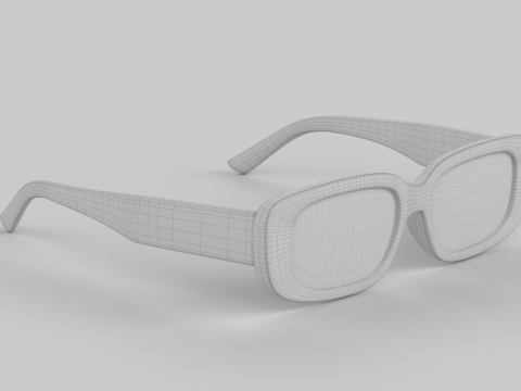 Classic Eyewear Glasses 3D 模型