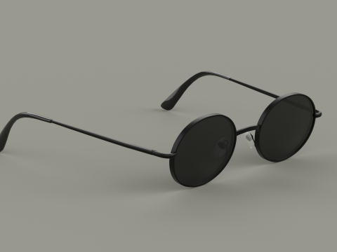 Retro Lennon Eyewear Glasses 3D 모델