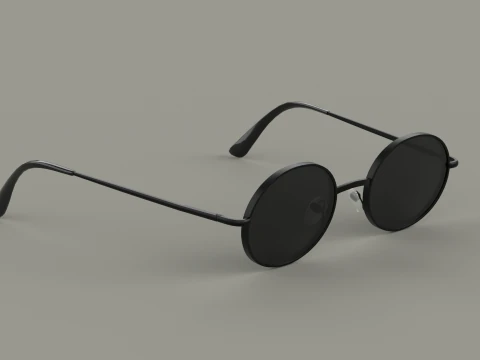 Occhiali retr&ograve; Lennon Modello 3D