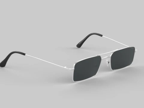 Retro Small Eyewear Glasses 3D Model