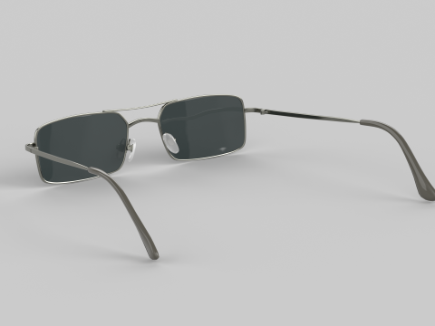 Retro Small Eyewear Glasses 3D Model