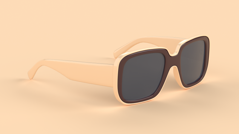 Round Eyewear Glasses 3D Модель .c4d .max .obj .3ds .fbx .stl .blend 