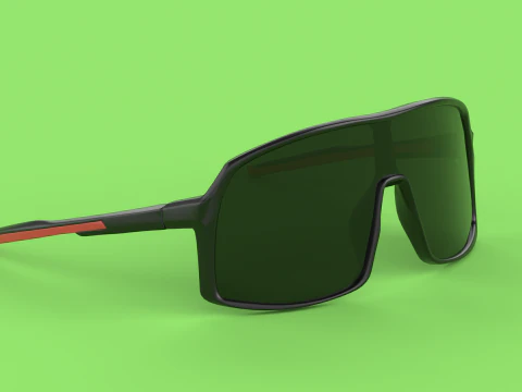 Las gafas Alpha Eyewear Modelo 3D