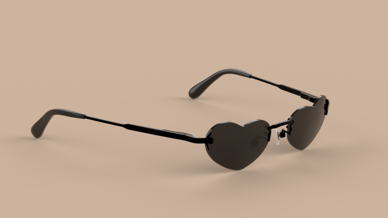 Love Eyewear Glasses 3D 모델 .c4d .max .obj .3ds .fbx .stl .blend 