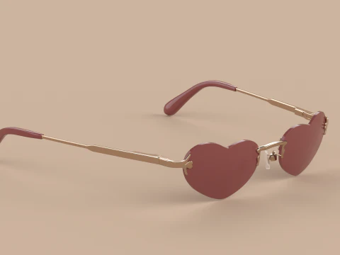 Love Eyewear Glasses 3D Model