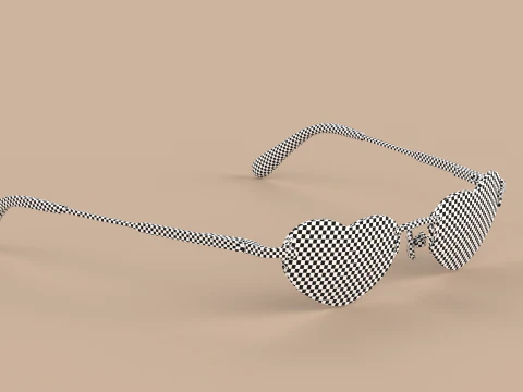 Love Eyewear Glasses 3D Model