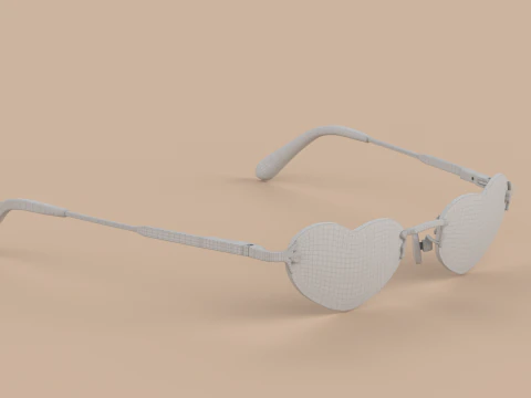 Love Eyewear Glasses 3D Model