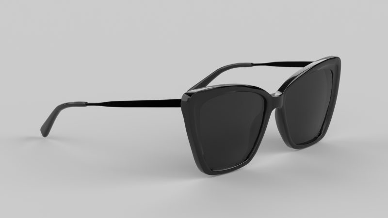 Becky Eyewear Glasses Model 3D .c4d .max .obj .3ds .fbx .stl .blend 