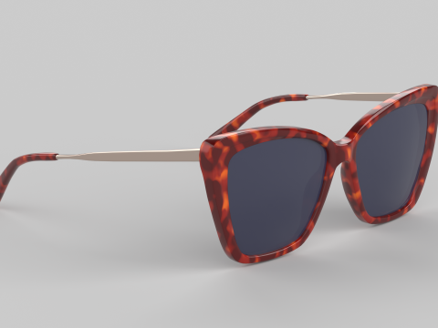 Becky Eyewear Glasses Model 3D