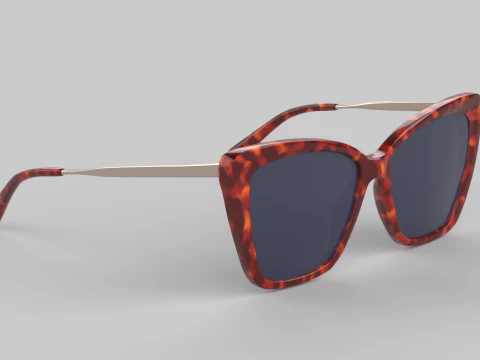 Becky Eyewear Glasses 3D Model
