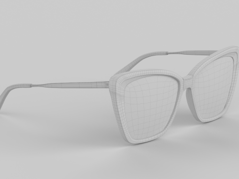 Becky Eyewear Glasses Model 3D