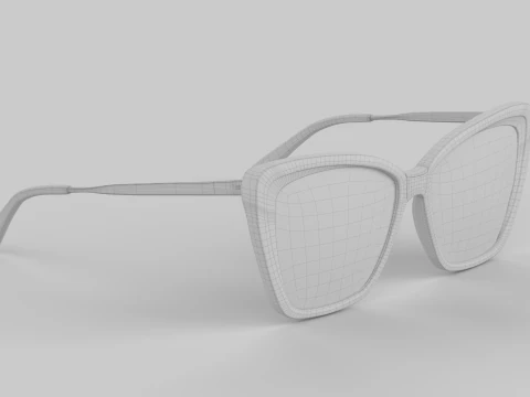 Becky Eyewear Glasses 3D Model