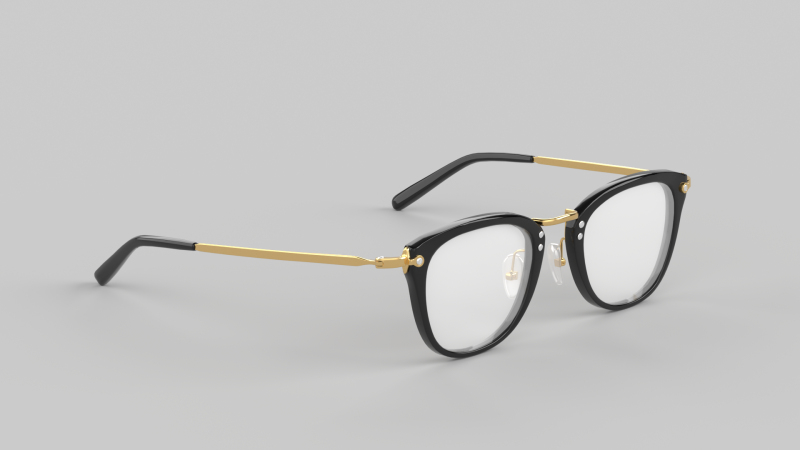 Rue Eyewear Glasses Model 3D .c4d .max .obj .3ds .fbx .stl .blend 