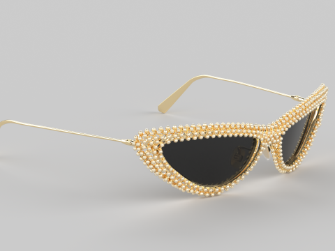 Pearls Eyewear Glasses 3D 모델