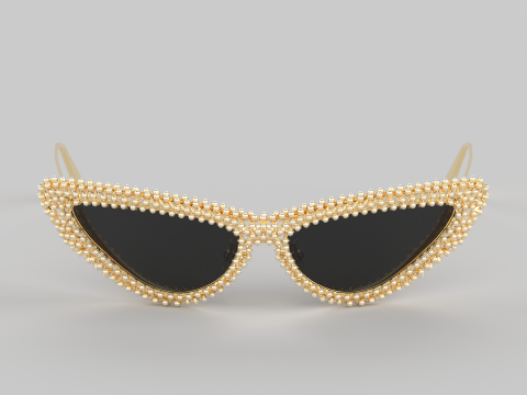 Pearls Eyewear Glasses 3D 모델