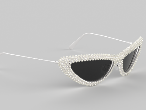 Pearls Eyewear Glasses 3D 모델