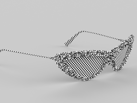 Pearls Eyewear Glasses 3D 모델
