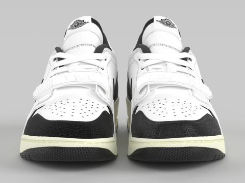Air Shoe Legacy 312 Low White Sail Black 3D 모델