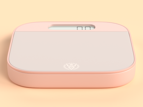 Weight Scale for babies pink color 3D मॉडल