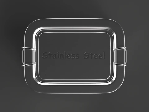 Stainless Steel Tiffin Box 3D Model