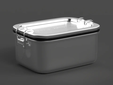 Stainless Steel Tiffin Box 3D Model