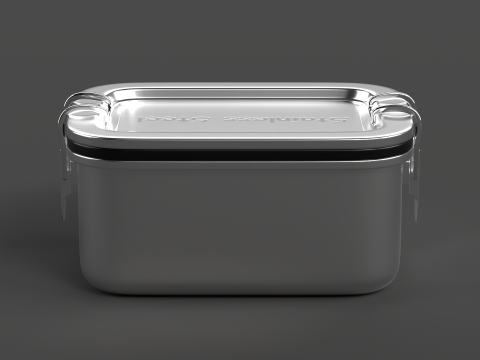 Stainless Steel Tiffin Box 3D Model