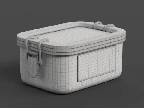 Stainless Steel Tiffin Box 3D Model