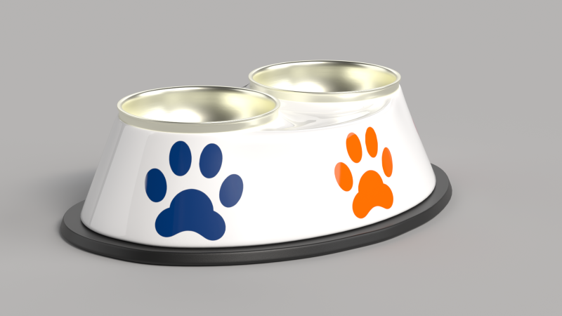 Pet Food Bowl 3Dモデル .c4d .max .obj .3ds .fbx .stl .blend 
