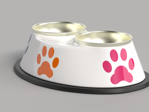 Pet Food Bowl 3Dモデル