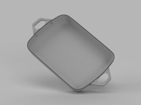 Rectangular Baking Dish 3D Model
