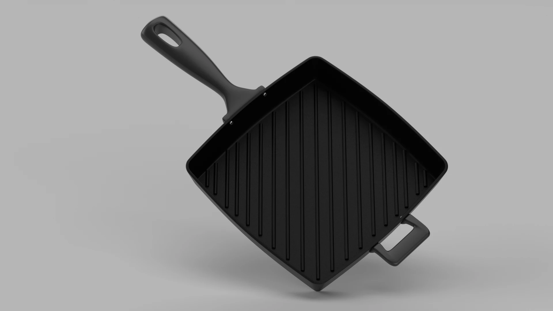 Square Grill Pan 3D Model .c4d .max .obj .3ds .fbx .stl .blend 