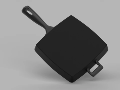 Square Grill Pan 3D Model