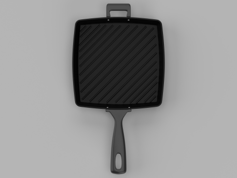 Square Grill Pan 3D Модель