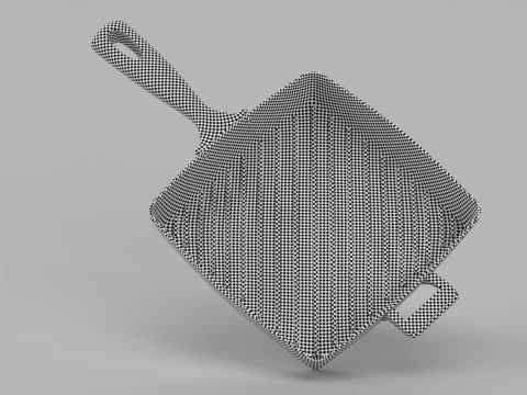 Square Grill Pan 3D Model
