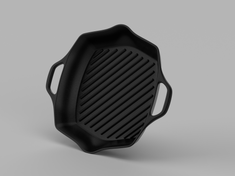Signature Square Skillet Grill 3D Model
