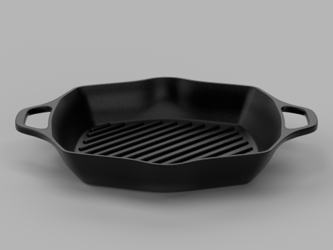 Signature Square Skillet Grill 3D Model