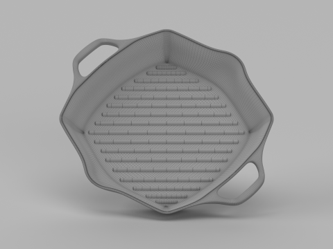 Signature Square Skillet Grill 3D Model