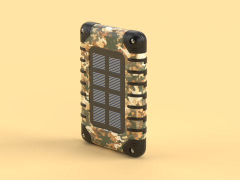 Solar Charger Power Bank 3D Модель